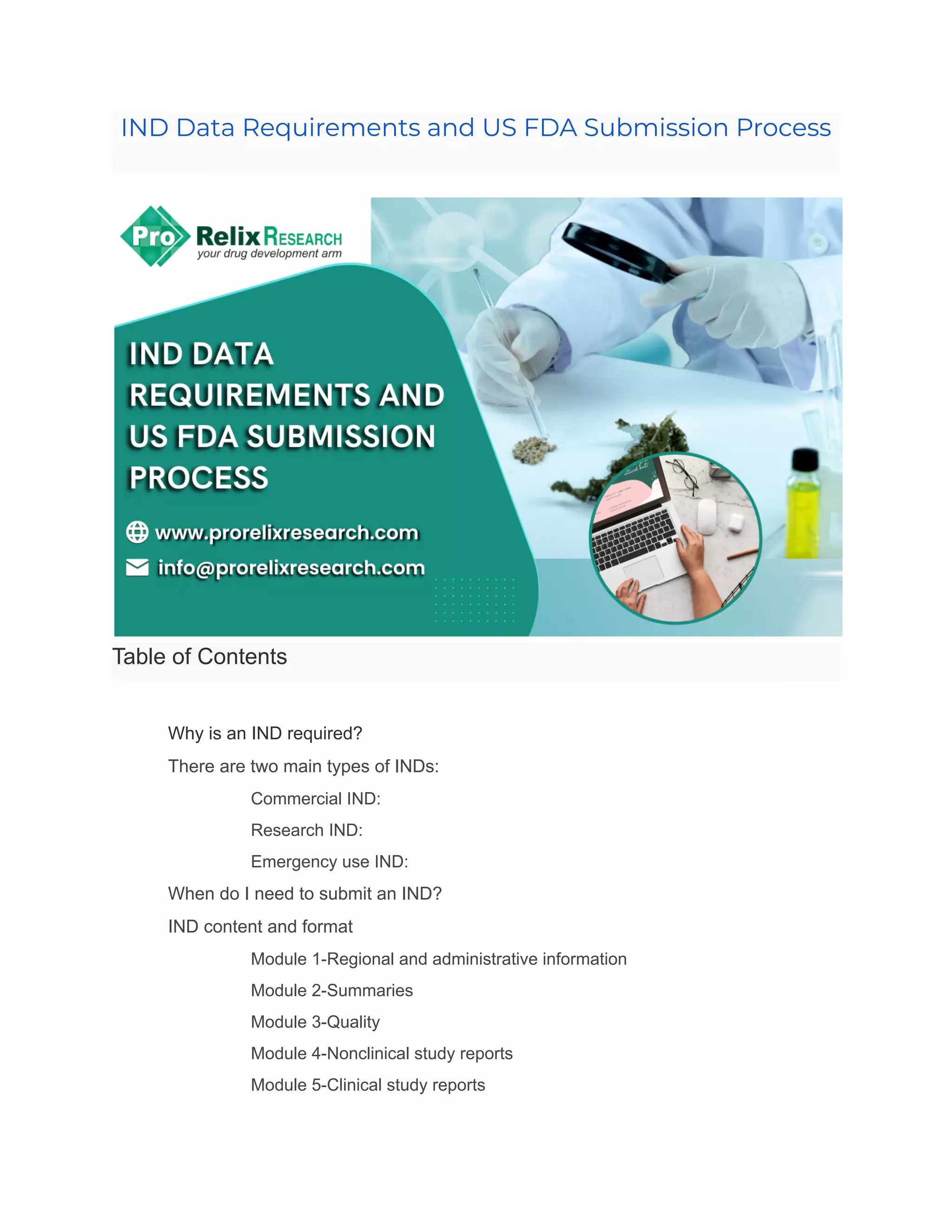 IND Data Requirements and US FDA Submission Process.pdf