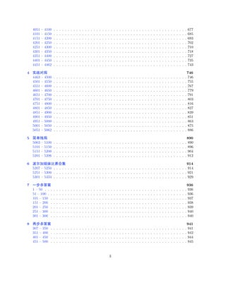 4051   –   4100     .   .   .   .   .   .   .   .   .   .   .   .   .   .   .   .   .   .   .   .   .   .   .   .   .   .   .   .   .   .   .   .   .   .   .   .   .   .   .   .   .   .   .   .   .   .   .   677
    4101   –   4150     .   .   .   .   .   .   .   .   .   .   .   .   .   .   .   .   .   .   .   .   .   .   .   .   .   .   .   .   .   .   .   .   .   .   .   .   .   .   .   .   .   .   .   .   .   .   .   685
    4151   –   4200     .   .   .   .   .   .   .   .   .   .   .   .   .   .   .   .   .   .   .   .   .   .   .   .   .   .   .   .   .   .   .   .   .   .   .   .   .   .   .   .   .   .   .   .   .   .   .   693
    4201   –   4250     .   .   .   .   .   .   .   .   .   .   .   .   .   .   .   .   .   .   .   .   .   .   .   .   .   .   .   .   .   .   .   .   .   .   .   .   .   .   .   .   .   .   .   .   .   .   .   702
    4251   –   4300     .   .   .   .   .   .   .   .   .   .   .   .   .   .   .   .   .   .   .   .   .   .   .   .   .   .   .   .   .   .   .   .   .   .   .   .   .   .   .   .   .   .   .   .   .   .   .   710
    4301   –   4350     .   .   .   .   .   .   .   .   .   .   .   .   .   .   .   .   .   .   .   .   .   .   .   .   .   .   .   .   .   .   .   .   .   .   .   .   .   .   .   .   .   .   .   .   .   .   .   718
    4351   –   4400     .   .   .   .   .   .   .   .   .   .   .   .   .   .   .   .   .   .   .   .   .   .   .   .   .   .   .   .   .   .   .   .   .   .   .   .   .   .   .   .   .   .   .   .   .   .   .   727
    4401   –   4450     .   .   .   .   .   .   .   .   .   .   .   .   .   .   .   .   .   .   .   .   .   .   .   .   .   .   .   .   .   .   .   .   .   .   .   .   .   .   .   .   .   .   .   .   .   .   .   735
    4451   –   4462     .   .   .   .   .   .   .   .   .   .   .   .   .   .   .   .   .   .   .   .   .   .   .   .   .   .   .   .   .   .   .   .   .   .   .   .   .   .   .   .   .   .   .   .   .   .   .   743

4                                                                                                                                                                                                                   746
    4463   –   4500     .   .   .   .   .   .   .   .   .   .   .   .   .   .   .   .   .   .   .   .   .   .   .   .   .   .   .   .   .   .   .   .   .   .   .   .   .   .   .   .   .   .   .   .   .   .   .   746
    4501   –   4550     .   .   .   .   .   .   .   .   .   .   .   .   .   .   .   .   .   .   .   .   .   .   .   .   .   .   .   .   .   .   .   .   .   .   .   .   .   .   .   .   .   .   .   .   .   .   .   755
    4551   –   4600     .   .   .   .   .   .   .   .   .   .   .   .   .   .   .   .   .   .   .   .   .   .   .   .   .   .   .   .   .   .   .   .   .   .   .   .   .   .   .   .   .   .   .   .   .   .   .   767
    4601   –   4650     .   .   .   .   .   .   .   .   .   .   .   .   .   .   .   .   .   .   .   .   .   .   .   .   .   .   .   .   .   .   .   .   .   .   .   .   .   .   .   .   .   .   .   .   .   .   .   779
    4651   –   4700     .   .   .   .   .   .   .   .   .   .   .   .   .   .   .   .   .   .   .   .   .   .   .   .   .   .   .   .   .   .   .   .   .   .   .   .   .   .   .   .   .   .   .   .   .   .   .   791
    4701   –   4750     .   .   .   .   .   .   .   .   .   .   .   .   .   .   .   .   .   .   .   .   .   .   .   .   .   .   .   .   .   .   .   .   .   .   .   .   .   .   .   .   .   .   .   .   .   .   .   803
    4751   –   4800     .   .   .   .   .   .   .   .   .   .   .   .   .   .   .   .   .   .   .   .   .   .   .   .   .   .   .   .   .   .   .   .   .   .   .   .   .   .   .   .   .   .   .   .   .   .   .   816
    4801   –   4850     .   .   .   .   .   .   .   .   .   .   .   .   .   .   .   .   .   .   .   .   .   .   .   .   .   .   .   .   .   .   .   .   .   .   .   .   .   .   .   .   .   .   .   .   .   .   .   827
    4851   –   4900     .   .   .   .   .   .   .   .   .   .   .   .   .   .   .   .   .   .   .   .   .   .   .   .   .   .   .   .   .   .   .   .   .   .   .   .   .   .   .   .   .   .   .   .   .   .   .   839
    4901   –   4950     .   .   .   .   .   .   .   .   .   .   .   .   .   .   .   .   .   .   .   .   .   .   .   .   .   .   .   .   .   .   .   .   .   .   .   .   .   .   .   .   .   .   .   .   .   .   .   851
    4951   –   5000     .   .   .   .   .   .   .   .   .   .   .   .   .   .   .   .   .   .   .   .   .   .   .   .   .   .   .   .   .   .   .   .   .   .   .   .   .   .   .   .   .   .   .   .   .   .   .   863
    5001   –   5050     .   .   .   .   .   .   .   .   .   .   .   .   .   .   .   .   .   .   .   .   .   .   .   .   .   .   .   .   .   .   .   .   .   .   .   .   .   .   .   .   .   .   .   .   .   .   .   875
    5051   –   5062     .   .   .   .   .   .   .   .   .   .   .   .   .   .   .   .   .   .   .   .   .   .   .   .   .   .   .   .   .   .   .   .   .   .   .   .   .   .   .   .   .   .   .   .   .   .   .   886

5                                                                                                                                                                                                                   890
    5063   –   5100     .   .   .   .   .   .   .   .   .   .   .   .   .   .   .   .   .   .   .   .   .   .   .   .   .   .   .   .   .   .   .   .   .   .   .   .   .   .   .   .   .   .   .   .   .   .   .   890
    5101   –   5150     .   .   .   .   .   .   .   .   .   .   .   .   .   .   .   .   .   .   .   .   .   .   .   .   .   .   .   .   .   .   .   .   .   .   .   .   .   .   .   .   .   .   .   .   .   .   .   896
    5151   –   5200     .   .   .   .   .   .   .   .   .   .   .   .   .   .   .   .   .   .   .   .   .   .   .   .   .   .   .   .   .   .   .   .   .   .   .   .   .   .   .   .   .   .   .   .   .   .   .   904
    5201   –   5206     .   .   .   .   .   .   .   .   .   .   .   .   .   .   .   .   .   .   .   .   .   .   .   .   .   .   .   .   .   .   .   .   .   .   .   .   .   .   .   .   .   .   .   .   .   .   .   912

6                                                                                                            914
    5207 – 5250 . . . . . . . . . . . . . . . . . . . . . . . . . . . . . . . . . . . . . . . . . . . . . . . 914
    5251 – 5300 . . . . . . . . . . . . . . . . . . . . . . . . . . . . . . . . . . . . . . . . . . . . . . . 921
    5301 – 5334 . . . . . . . . . . . . . . . . . . . . . . . . . . . . . . . . . . . . . . . . . . . . . . . 929

7                                                                                                                                                                                                                   936
    1 – 50 . .      .   .   .   .   .   .   .   .   .   .   .   .   .   .   .   .   .   .   .   .   .   .   .   .   .   .   .   .   .   .   .   .   .   .   .   .   .   .   .   .   .   .   .   .   .   .   .   .   936
    51 – 100 .      .   .   .   .   .   .   .   .   .   .   .   .   .   .   .   .   .   .   .   .   .   .   .   .   .   .   .   .   .   .   .   .   .   .   .   .   .   .   .   .   .   .   .   .   .   .   .   .   936
    101 – 150       .   .   .   .   .   .   .   .   .   .   .   .   .   .   .   .   .   .   .   .   .   .   .   .   .   .   .   .   .   .   .   .   .   .   .   .   .   .   .   .   .   .   .   .   .   .   .   .   937
    151 – 200       .   .   .   .   .   .   .   .   .   .   .   .   .   .   .   .   .   .   .   .   .   .   .   .   .   .   .   .   .   .   .   .   .   .   .   .   .   .   .   .   .   .   .   .   .   .   .   .   938
    201 – 250       .   .   .   .   .   .   .   .   .   .   .   .   .   .   .   .   .   .   .   .   .   .   .   .   .   .   .   .   .   .   .   .   .   .   .   .   .   .   .   .   .   .   .   .   .   .   .   .   939
    251 – 300       .   .   .   .   .   .   .   .   .   .   .   .   .   .   .   .   .   .   .   .   .   .   .   .   .   .   .   .   .   .   .   .   .   .   .   .   .   .   .   .   .   .   .   .   .   .   .   .   940
    301 – 306       .   .   .   .   .   .   .   .   .   .   .   .   .   .   .   .   .   .   .   .   .   .   .   .   .   .   .   .   .   .   .   .   .   .   .   .   .   .   .   .   .   .   .   .   .   .   .   .   940

8                                                                                                                                                                                                                   941
    307   –   350   .   .   .   .   .   .   .   .   .   .   .   .   .   .   .   .   .   .   .   .   .   .   .   .   .   .   .   .   .   .   .   .   .   .   .   .   .   .   .   .   .   .   .   .   .   .   .   .   941
    351   –   400   .   .   .   .   .   .   .   .   .   .   .   .   .   .   .   .   .   .   .   .   .   .   .   .   .   .   .   .   .   .   .   .   .   .   .   .   .   .   .   .   .   .   .   .   .   .   .   .   942
    401   –   450   .   .   .   .   .   .   .   .   .   .   .   .   .   .   .   .   .   .   .   .   .   .   .   .   .   .   .   .   .   .   .   .   .   .   .   .   .   .   .   .   .   .   .   .   .   .   .   .   944
    451   –   500   .   .   .   .   .   .   .   .   .   .   .   .   .   .   .   .   .   .   .   .   .   .   .   .   .   .   .   .   .   .   .   .   .   .   .   .   .   .   .   .   .   .   .   .   .   .   .   .   945


                                                                                                        3
 