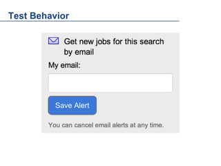 Test Behavior

Save Alert

 