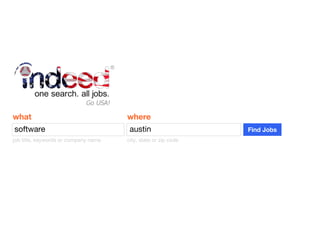 what where
job title, keywords or company name city, state or zip code
software Find Jobsaustin
 