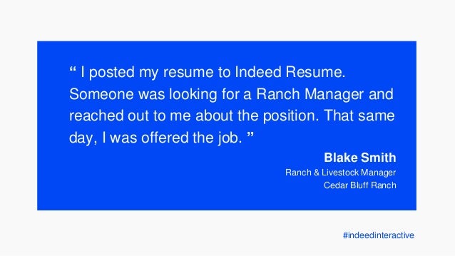 finding your next great hire with indeed resume