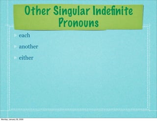 Indefinite Pronouns