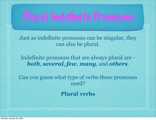 Indefinite Pronouns