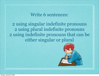 Indefinite Pronouns