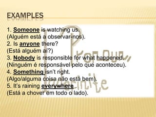 Indefinite pronouns | PPTX