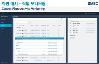 Control-Plane Activity Monitoring
화면 예시 – 작업 모니터링
 