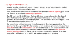 Implied Promises Indemnity & Guarantee 2024, of Indian contract act | PPTX