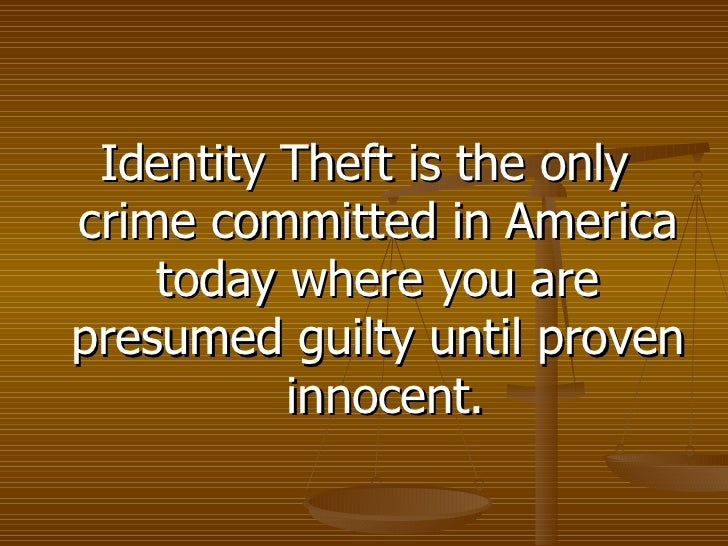 Indentify Theft Slide Show