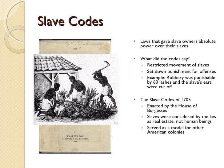 french code noir and virginia slave code of 1705 french code noir and virginia slave code of 1705