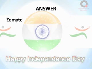 ANSWER
Zomato
 