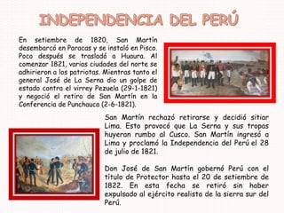 INDEPENDENCIA DEL PERÚ