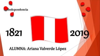 1821 2019
ALUMNA: Ariana Valverde López
 