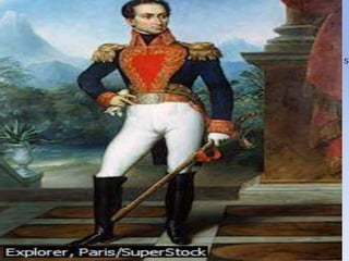 Simón BolívarSimón Bolívar fue el más importante protagonista de la lucha que culminó con la independencia de Sudamérica. Por eso, es conocido como El Libertador. Gobernó Venezuela, creó y presidió la República de la Gran Colombia, y fue designado dictador de Perú.Explorer, Paris/SuperStockMicrosoft ® Encarta ® 2009. © 1993--2008 Microsoft Corporation. Reservados todos los derechos.