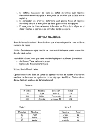 Independencia de datos