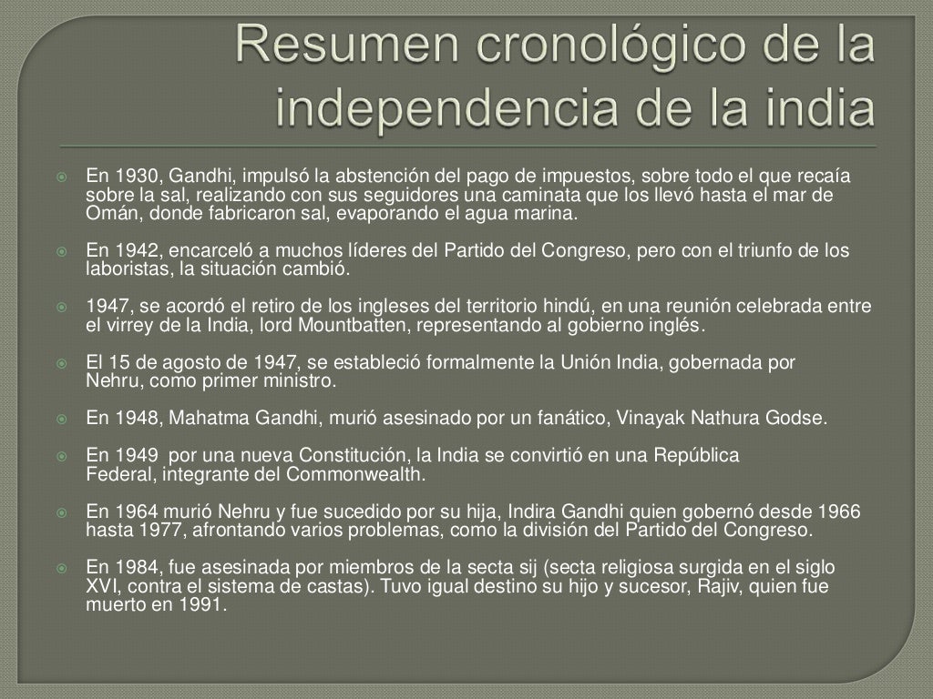 Independencia De La India