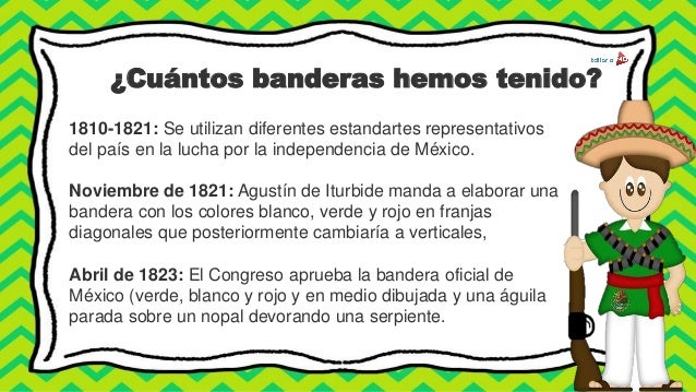 Independencia de mexico para niños y bandera nacional