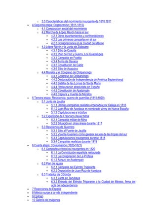 Independencia de méxico