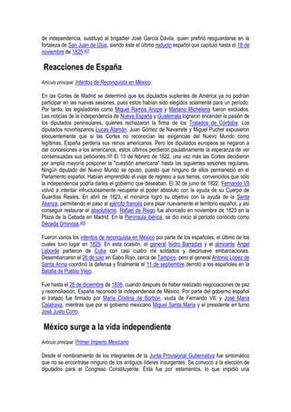 Independencia de méxico