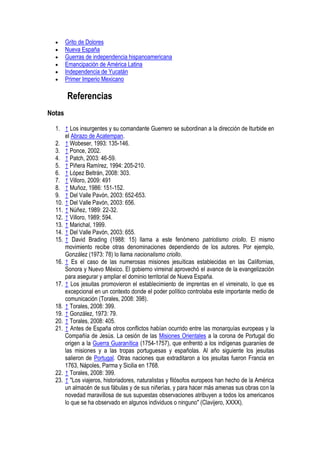 Independencia de méxico