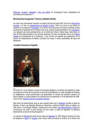 Independencia de méxico