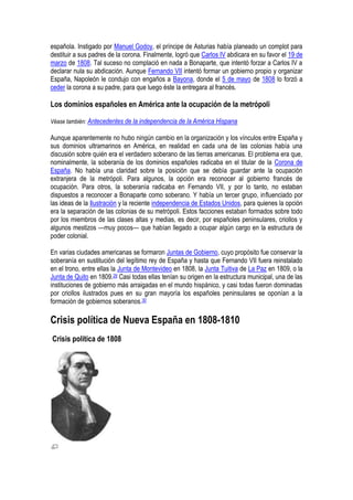 Independencia de méxico