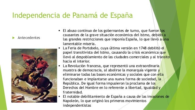 Causas De Independencia De Panama De Espaã±A - slingo