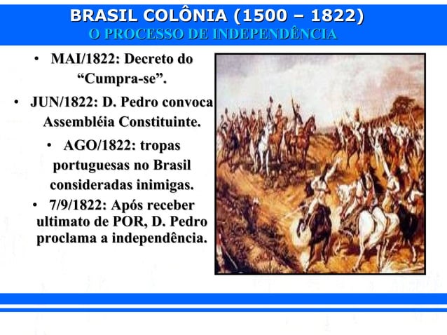 Exemplo De Dissertação Sobre O Processo De Independência Do Brasil