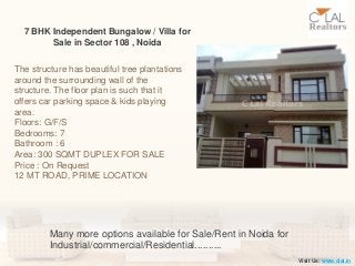 Independent bungalows/Villas/house in Noida Slide 6