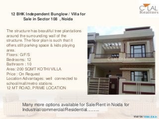 Independent bungalows/Villas/house in Noida Slide 7