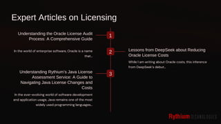 Ensure Compliance with an Independent Oracle Software License Audit | PDF