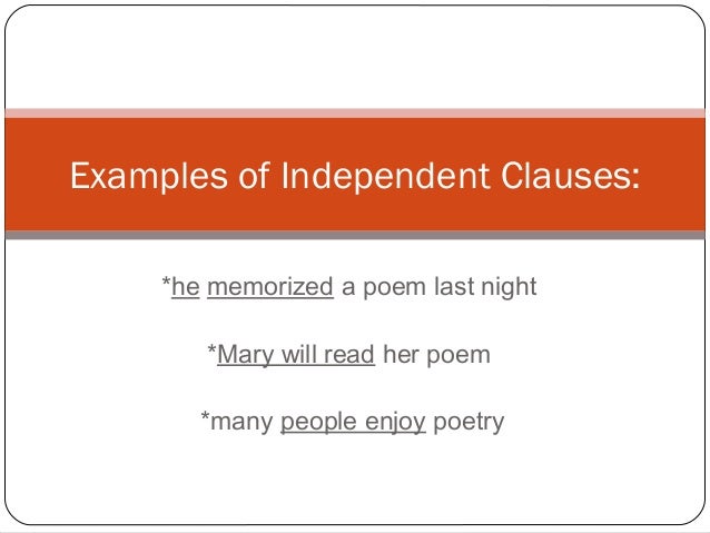 exle of independent clause independent and dependent clause exle of independent clause independent and dependent clause