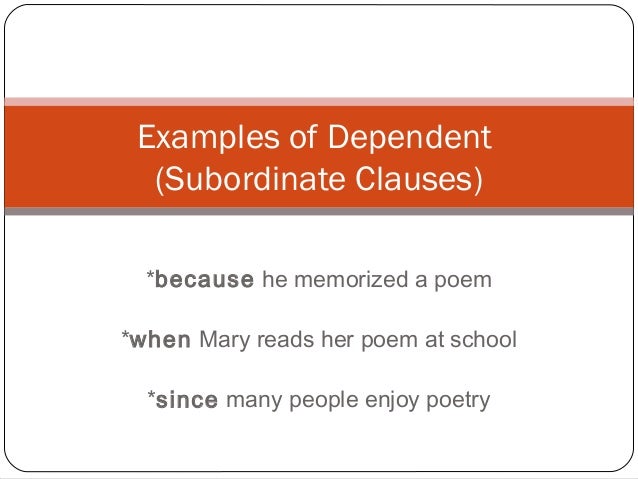 exle of independent clause independent and dependent clause exle of independent clause independent and dependent clause
