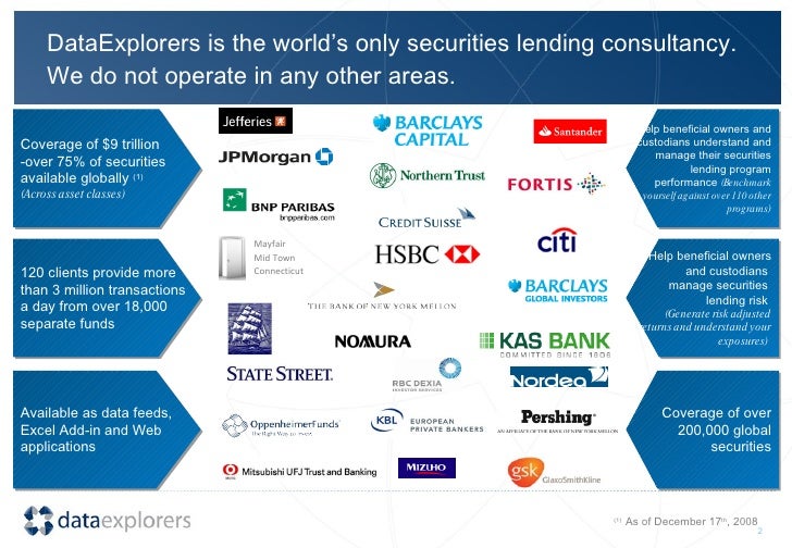 Independent Oversight Of Your Stock Lending Program
