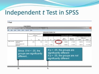 T Test In Statistics.pdf t test in spss - introductory statistics | PDF