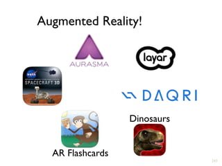 245
Augmented Reality!
AR Flashcards
Dinosaurs
 