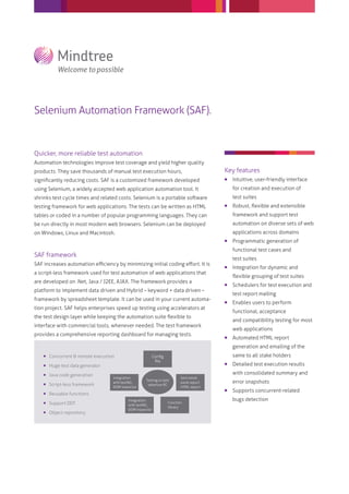 Selenium Automation Framework (SAF). | PDF