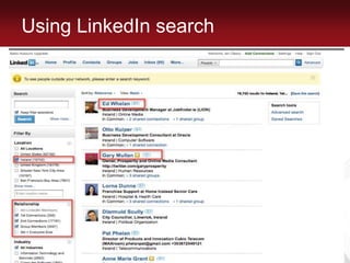 Using LinkedIn searchSearching People