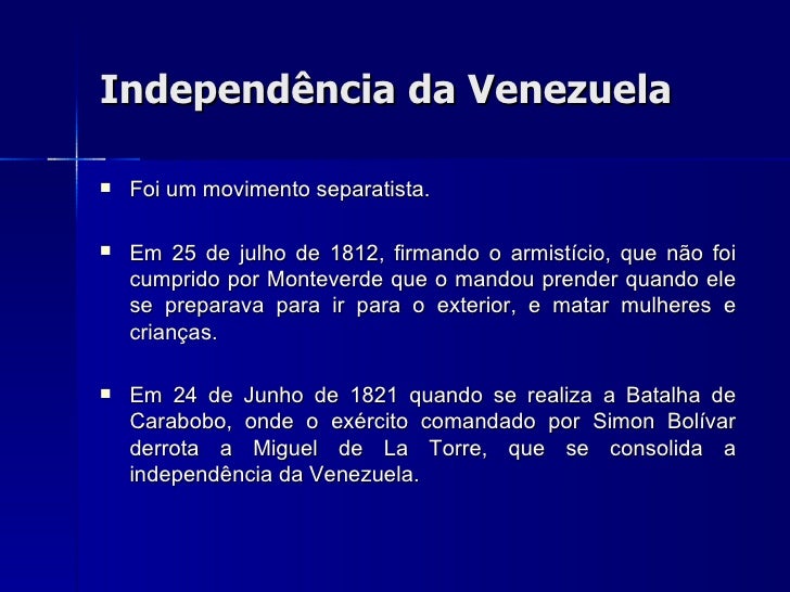 Independência dos países latinos