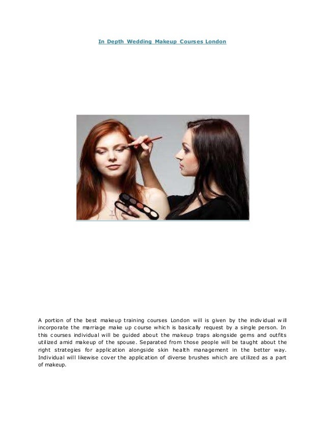 In Depth Wedding Makeup Courses London