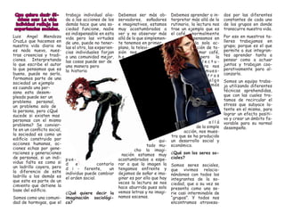 Que quiere decir Giddens con: La vida individual refleja las experiencias sociales. 
Luis Angel Mendoza CruzLo que hacemos en nuestra vida diaria no es nada nuevo, nuestras creencias y tradiciones. Interpretando lo que escribe el autor lo que pensamos que es bueno, puede no serlo, formamos parte de una sociedad un ejemplo es cuando una persona esta desempleada puede ser un problema personal, un problema solo de la persona, pero ¿Qué sucede si existen mas personas con el mismo problema? Se convierte en un conflicto social, la sociedad es como un edificio construido por acciones humanas, acciones echas por generaciones y generaciones de personas, si un individuo falta es como si un ladrillo cayera, pero la diferencia de este ladrillo a los demás es que este es parte de un cimiento que detiene la base del edificio. 
Somos como una comunidad de hormigas, que el trabajo individual aliada a las acciones de los demás hace que una sociedad funcione, nadie es indispensable en esta vida pero las virtudes de uno, puede no tenerlas el otro, las experiencias individuales forjan a una comunidad mejor, las cosas puede ser de una manera pero la historia puede contarlo diferente, un individuo puede cambiar el orden social. 
¿Qué quiere decir la imaginación sociológica? 
Debemos ser más observadores, soñadores e imaginativos, estamos muy acostumbrados a ver y no observar más allá de lo que simplemente tenemos en primer plano, la televisión nos ha quitado mucho la imaginación estamos muy acostumbrados a esperar a que la imagen la tengamos enfrente y dejamos de soñar e imaginar es por ello que hay veces la lectura se nos hace aburrida pues solo vemos letras y no imaginamos escenas. 
Debemos aprender a interpretar más allá de lo rutinario, la lectura nos trae un ejemplo que es el café, normalmente pensamos en la sola acción de tomar café, pero la lectura nos muestras algo más allá de la simple acción, nos muestra que se ha producido un desarrollo social y económico. 
¿Qué son los seres sociales? 
Somos seres sociales, que vivimos relacionándonos con todos los integrantes de la sociedad, que a su vez se presenta como una serie casi interminable de “grupos”. Y todos nos encontramos atravesados por las diferentes constantes de cada uno de los grupos en donde transcurre nuestra vida. 
Por eso en nuestros talleres trabajamos en grupo; porque es el que permite a sus integrantes aprender tanto a pensar como a actuar juntos y trabajan cooperativamente para alcanzarlo. 
Somos un equipo trabaja utilizando diferentes técnicas aprehendidas, que con las cuales tratamos de recircular el stress que subyace latente en el mismo, para lograr un efecto positivo y crear un ámbito favorable para su normal desempeño.  