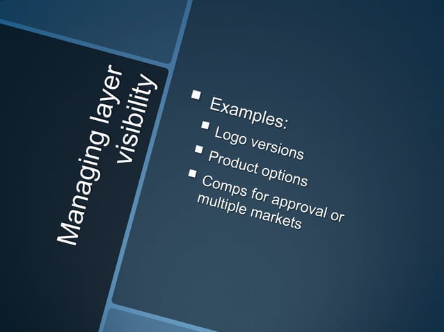 InDesign, image masking, layer visibility controls | PPTX