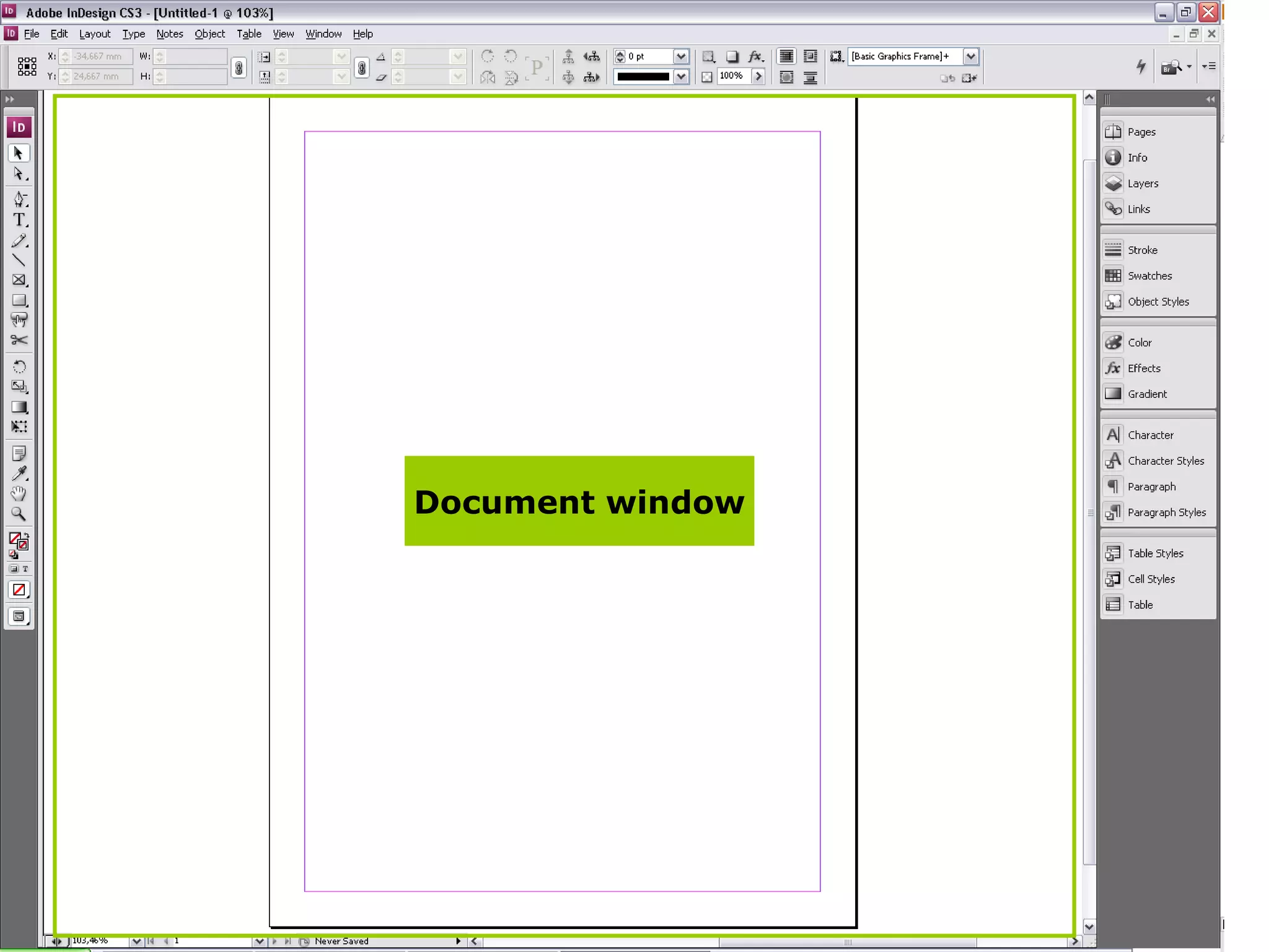 Document window 