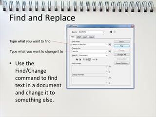Find And Change Indesign InDesign intro | PDF