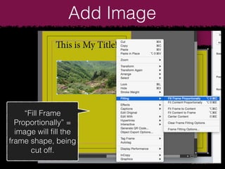 Fill Frame Proportionally Indesign InDesign Intro | PDF