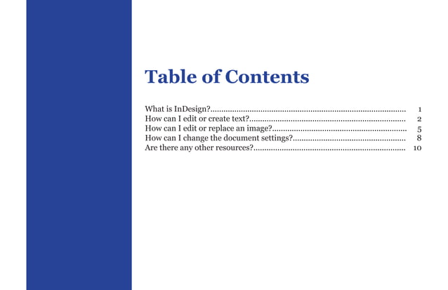 Simple InDesign Manual | PPT