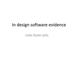 In design software evidence
Jodie foster-pilia

 