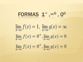 FORMAS   1 ∞   ,∞0   ,   0 0
 