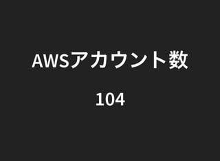 AWSアカウント数
104
 