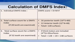 INDEX CPITN, DMFT & DMFS