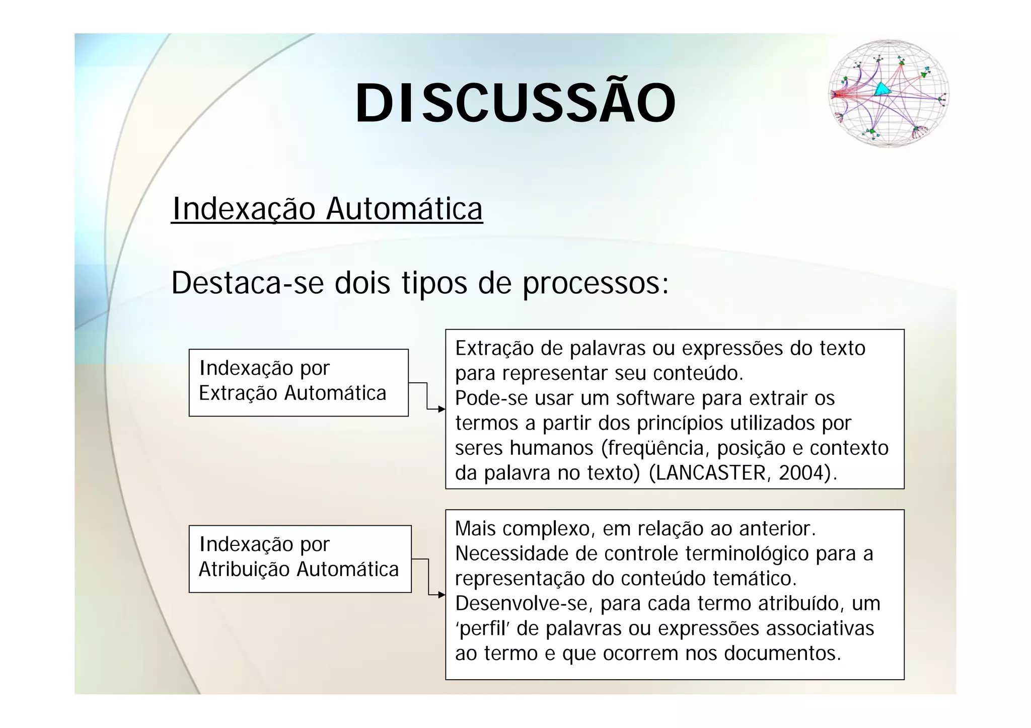 Indexação Automática e Semântica: estudo da análise do conteúdo de teses e dissertações
